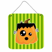 Halloween Pumpkin Frankenstein Wall or Door Hanging Prints