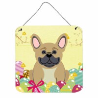 Easter Eggs French Bulldog Cream Wall or Door Hanging Prints