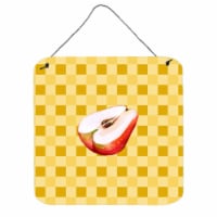 Sliced Apple on Basketweave Wall or Door Hanging Prints