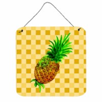 Whole Pineapple on Basketweave Wall or Door Hanging Prints