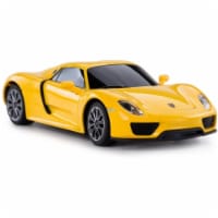 1-24 Scale Porsche Remote Control 918 Spyder RC Toy Car for Kids - Yellow