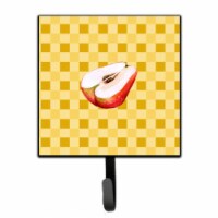 Sliced Apple on Basketweave Leash or Key Holder