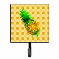 Whole Pineapple on Basketweave Leash or Key Holder