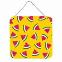 Watermelon on Yellow Wall or Door Hanging Prints