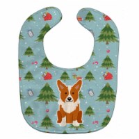Christmas Corgi Baby Bib