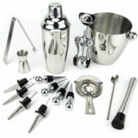 Stainless Steel Bar Set, 16 Piece