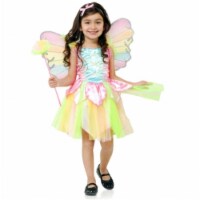 Rainbow Princess Fairy Child Costume Small - 6 - 8