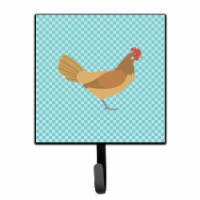 Frisian Friesian Chicken Blue Check Leash or Key Holder