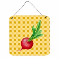 Radish on Basketweave Wall or Door Hanging Prints