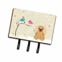Christmas Presents Between Friends Pekingnese Fawn Sable Leash or Key Holder