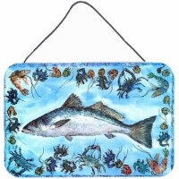 Fish Speckled Trout Indoor Aluminium Metal Wall Or Door Hanging Prints