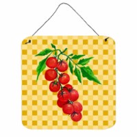 Cherry Tomato on Basketweave Wall or Door Hanging Prints