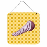 Red Onion on Basketweave Wall or Door Hanging Prints