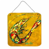 Shrimp Shrimp & Hot Mustard Aluminium Metal Wall or Door Hanging Prints