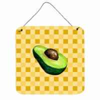 Sliced Avacado on Basketweave Wall or Door Hanging Prints