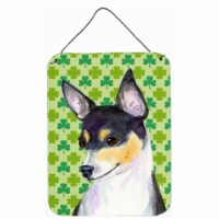 Chihuahua St. Patricks Day Shamrock Portrait Aluminium Metal Wall Or Door Hanging Prints - 12