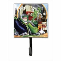 Eggplant And New Orleans Beers Leash Holder Or Key Hook