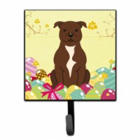 Easter Eggs Staffordshire Bull Terrier Chocolate Leash or Key Holder