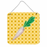 White Radish on Basketweave Wall or Door Hanging Prints
