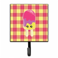 Ice Pop Popsicle Face Gingham Leash or Key Holder