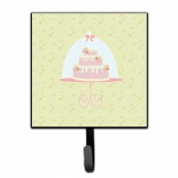 Decorated Cake on Green Leash or Key Holder