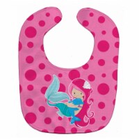 Beach Mermaid Pink Baby Bib