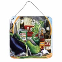 Eggplant And New Orleans Beers Aluminium Metal Wall Or Door Hanging Prints