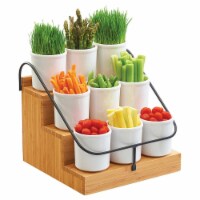 Bamboo Condiment Station - 14.375 x 13 x 12.25 in.