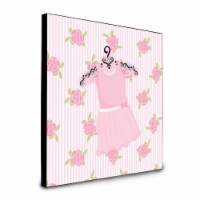 8 x 8 x 0.625 in. Ballerina Ballet Attire Artwork Panel Wall Decor