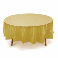 TCRH-GLD-6 Round Table Cover, Gold - Case of 19