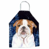 Starry Night English Bulldog Apron - 27 x 31 in.
