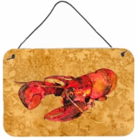 Lobster Indoor Aluminium Metal Wall Or Door Hanging Prints