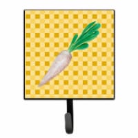 White Radish on Basketweave Leash or Key Holder