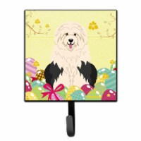 Easter Eggs Old English Sheepdog Leash or Key Holder