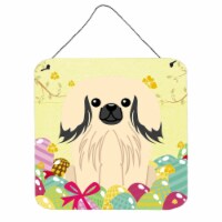 Easter Eggs Pekingnese Cream Wall or Door Hanging Prints