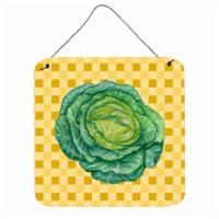 Cabbage on Basketweave Wall or Door Hanging Prints