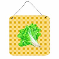 Lettuce on Basketweave Wall or Door Hanging Prints