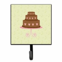 Heart Chocolate Cake on Green Leash or Key Holder