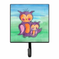 Momma & Baby Owl Watercolor Leash or Key Holder