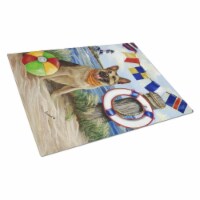 German Shepherd Life Saver Glass Cutting Board - Large