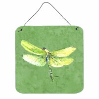 Dragonfly on Avacado Aluminium Metal Wall or Door Hanging Prints
