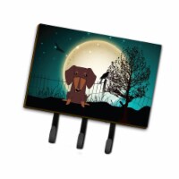 Halloween Scary Dachshund Chocolate Leash or Key Holder