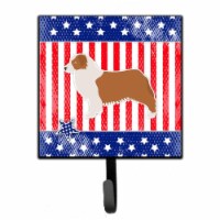 USA Patriotic Australian Shepherd Dog Leash or Key Holder