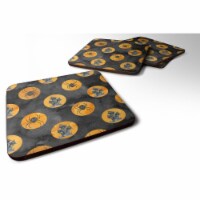 Watecolor Halloween Circles Foam Coaster, Set of 4