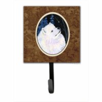 Starry Night Samoyed Leash Holder Or Key Hook