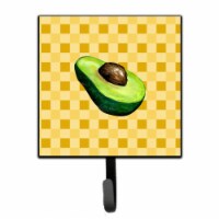 Sliced Avacado on Basketweave Leash or Key Holder