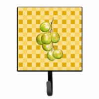 White Grapes on Basketweave Leash or Key Holder