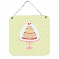 Decorated Cake on Green Wall or Door Hanging Prints