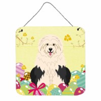 Easter Eggs Old English Sheepdog Wall or Door Hanging Prints
