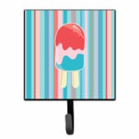 Ice Pop Popsicle Red Pink Blue Leash or Key Holder
